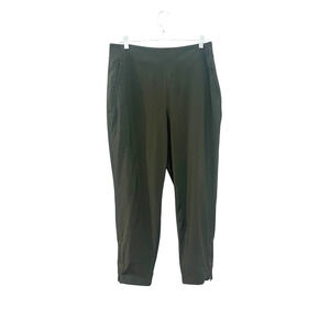 Athleta Olive Green Jogger with zip pant leg Size 14